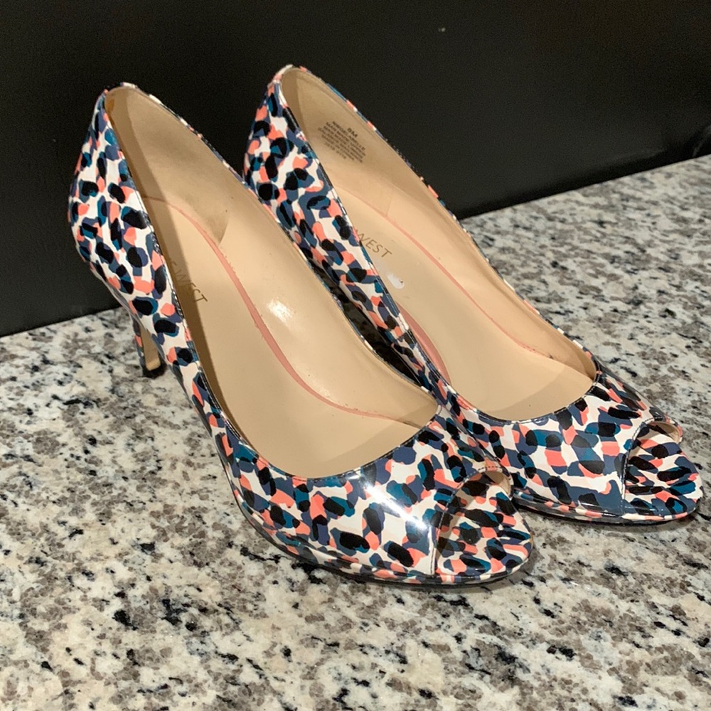 Patterned Nine West Heels